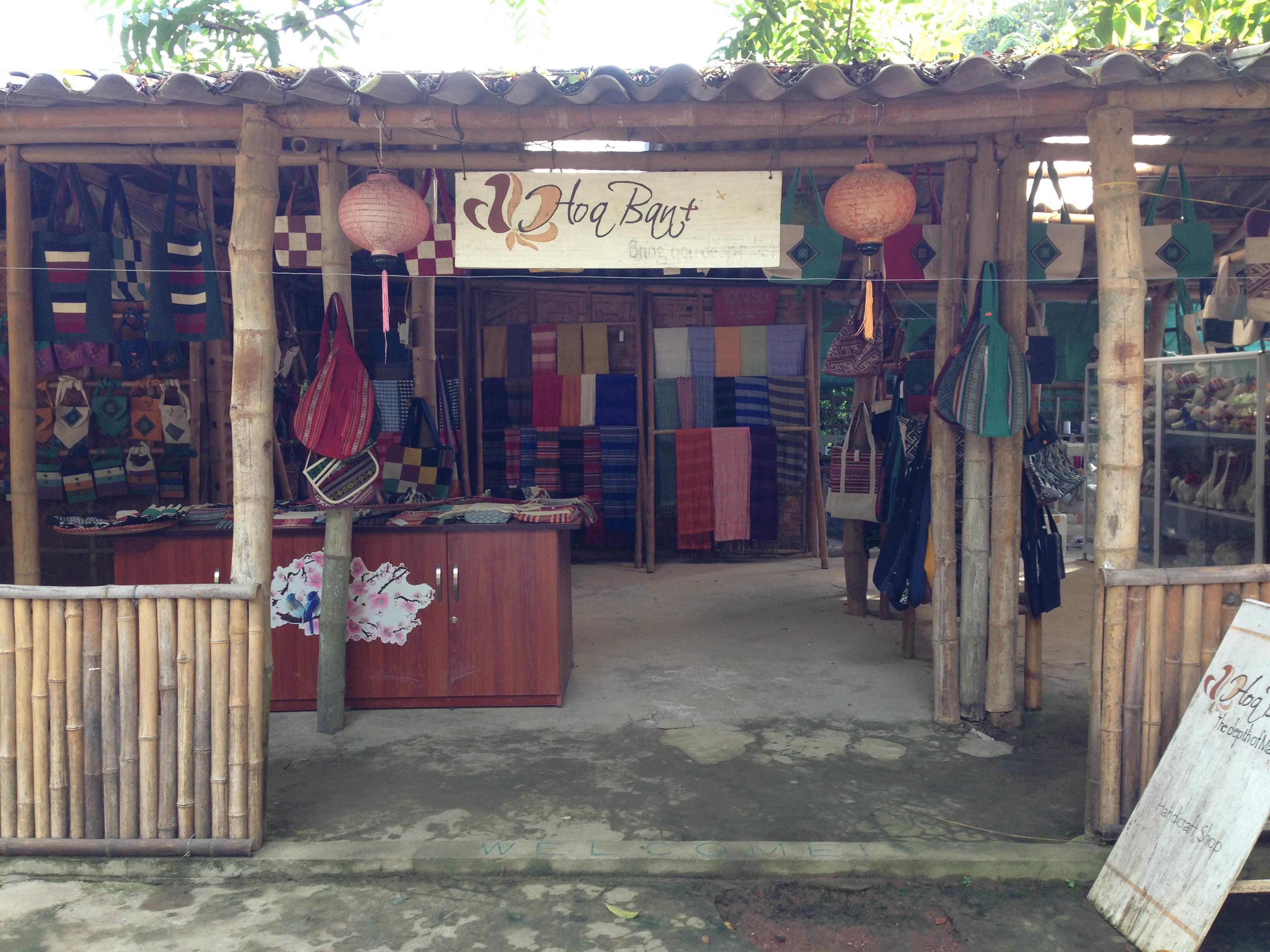 Picture of a local shop in Mai Chau Village that sells hand made products where Business interns will be placed on their Internship in Vietnam. A local shop in Mai Chau Village where Projects Abroad Interns will be placed during their Business Work Experience in Vietnam.